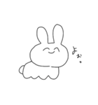 ちんぷんかんぷんなウサギ（個別スタンプ：2）