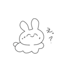 ちんぷんかんぷんなウサギ（個別スタンプ：3）