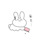 ちんぷんかんぷんなウサギ（個別スタンプ：7）