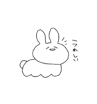 ちんぷんかんぷんなウサギ（個別スタンプ：8）