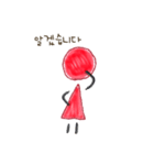 普段使えるハングル-女子トイレ（個別スタンプ：3）