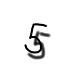 浮き出る数字！！（個別スタンプ：5）