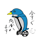 遠い目ペンギン（個別スタンプ：4）