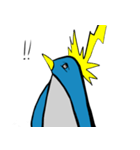 遠い目ペンギン（個別スタンプ：6）