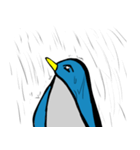 遠い目ペンギン（個別スタンプ：8）