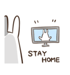 のんびりぶちうさスタンプ（個別スタンプ：38）