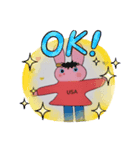 名前はUSAmikoです。（個別スタンプ：3）