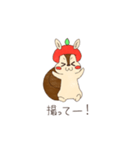 ぽむりすのカメラスタンプ。（個別スタンプ：34）