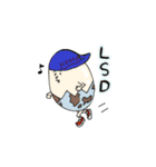 ランナーうずらの卵さん（個別スタンプ：3）