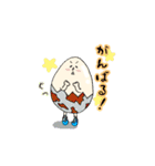 ランナーうずらの卵さん（個別スタンプ：14）