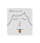 透けちゃってるよ！！影薄～いフキダシくん（個別スタンプ：21）