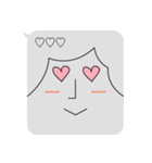 透けちゃってるよ！！影薄～いフキダシくん（個別スタンプ：33）