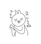 寝不足なうさぎさん（個別スタンプ：15）