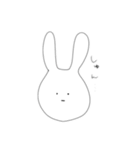 表情豊かなうささん（個別スタンプ：1）