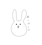 表情豊かなうささん（個別スタンプ：8）