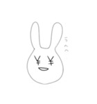 表情豊かなうささん（個別スタンプ：9）