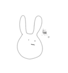 表情豊かなうささん（個別スタンプ：16）