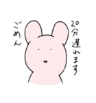 遅刻しそうなウサギ（個別スタンプ：9）
