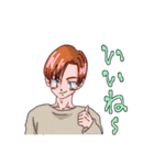 にぎやかなおにいさんおねえさんのスタンプ（個別スタンプ：2）