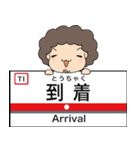 ぱんちくん駅名スタンプ東武佐野小泉桐生線（個別スタンプ：31）