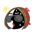 黒と白の絵（個別スタンプ：9）