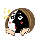 黒と白の絵（個別スタンプ：14）