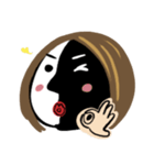 黒と白の絵（個別スタンプ：19）