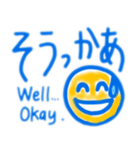 日本語ひとことフレーズ(英語訳付き)1（個別スタンプ：22）