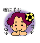 応援！サカママちゃん（個別スタンプ：34）