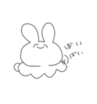 ちんぷんかんぷんなウサギ2（個別スタンプ：1）
