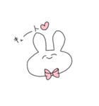 ちんぷんかんぷんなウサギ2（個別スタンプ：2）