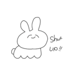 ちんぷんかんぷんなウサギ2（個別スタンプ：3）