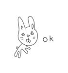 よく喋るウサギ。（個別スタンプ：7）