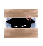 見てますよ……ネコさんが（個別スタンプ：6）