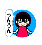 赤い洋服の女の子（個別スタンプ：7）