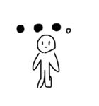 白い人。。（個別スタンプ：8）