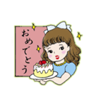 レトロなリコちゃん（個別スタンプ：5）