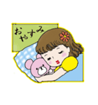 レトロなリコちゃん（個別スタンプ：6）