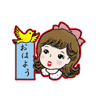 レトロなリコちゃん（個別スタンプ：7）