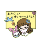 レトロなリコちゃん（個別スタンプ：8）
