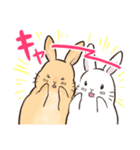 2.うさぎ足りてますか？きなこ＆しらたま（個別スタンプ：19）