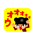 四角い背景のくまりちゃん【その1】（個別スタンプ：1）