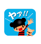 四角い背景のくまりちゃん【その1】（個別スタンプ：8）