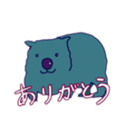 ブルーウォンバットスタンプ（個別スタンプ：3）