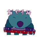 ブルーウォンバットスタンプ（個別スタンプ：7）