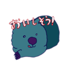 ブルーウォンバットスタンプ（個別スタンプ：8）