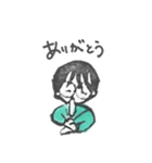 消しゴムハンコで手話！②（個別スタンプ：1）