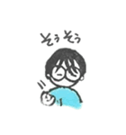 消しゴムハンコで手話！②（個別スタンプ：14）