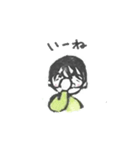 消しゴムハンコで手話！②（個別スタンプ：15）