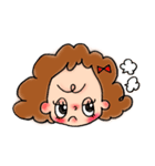 天然パーマの女の子（個別スタンプ：13）